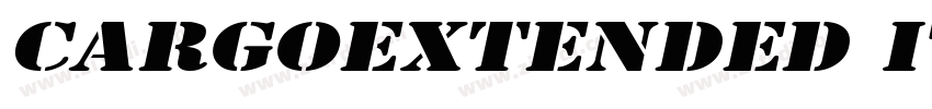 CargoExtended Italic字体转换